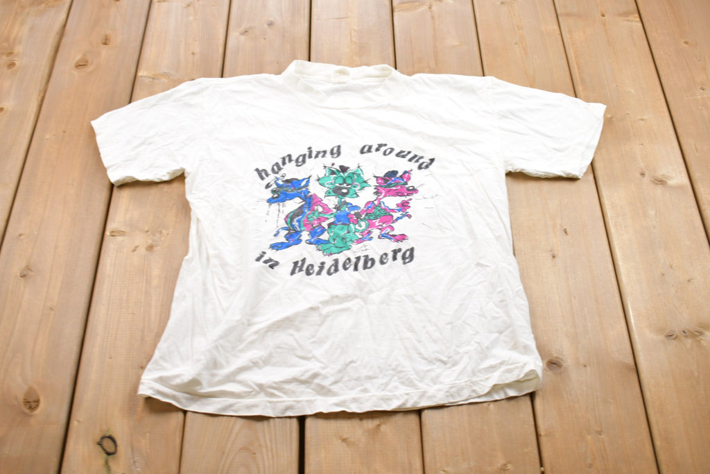 Vintage 1990s Hanging Around In Heidelberg Graphic T-Shirt