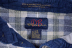 Vintage 1990s DB Classic Plaid Collared Crewneck Sweatshirt