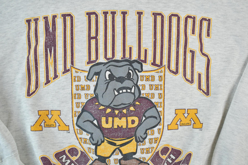 Vintage 1990s University Of Minnesota Bulldogs Collegiate Crewneck  Embroidered  NCAA Sweatshirt  Sportswear  Americana