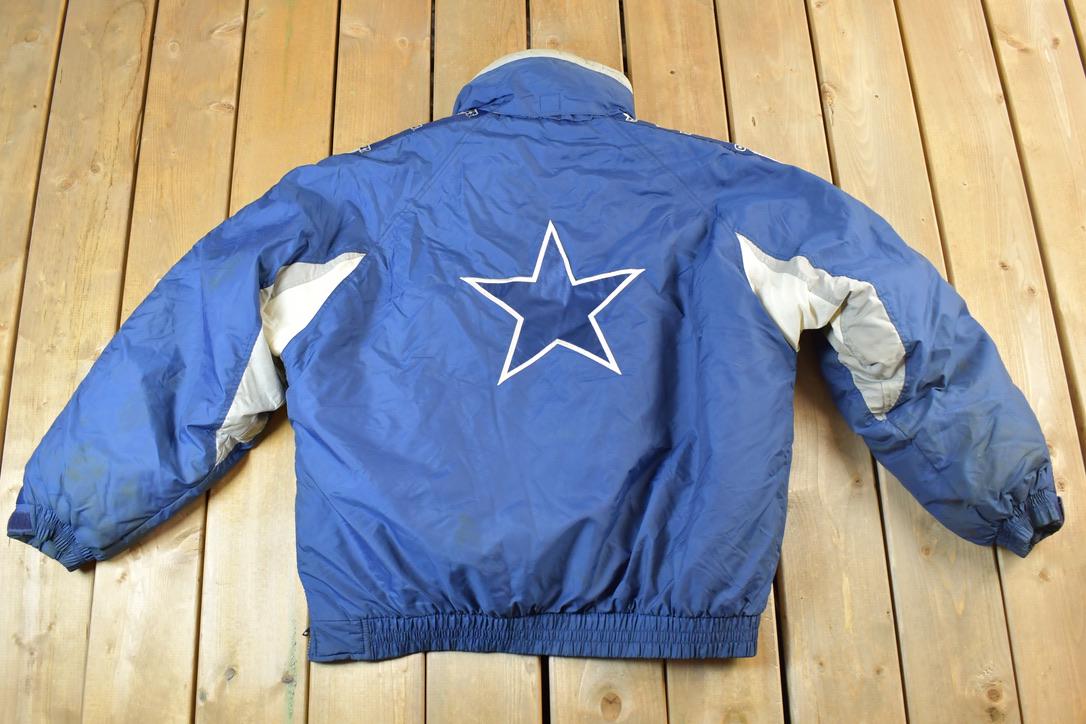 Vintage 1990s Dallas Cowboys Game Day NFL Football Pullover Jacket