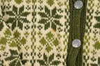Vintage 1960s Husflinden Hand Knit Cardigan Sweater