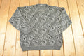 Vintage 1990s Paisley AOP Knit Crewneck Sweater Womens M / 90's Abstract Pattern 3D Knitted Sweatshirt