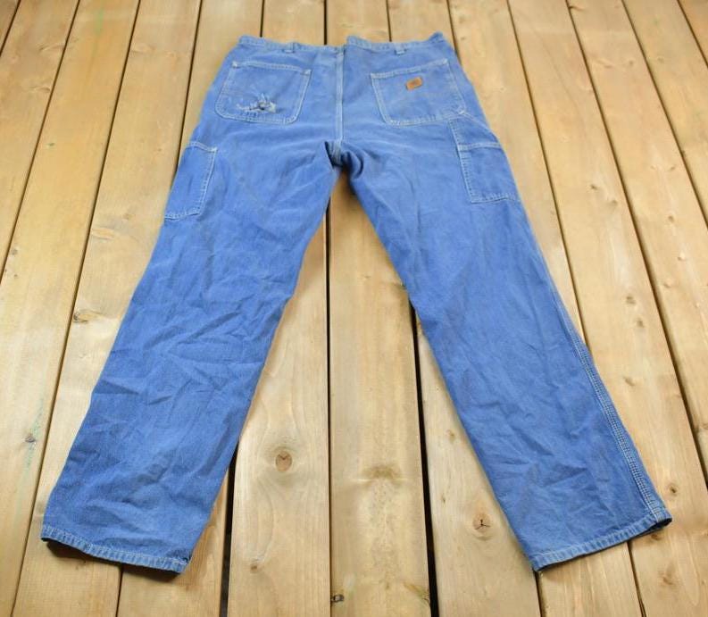 Vintage 1990s Carhartt Denim Work Jeans Size 36 x 34