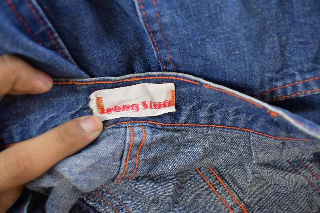 Vintage 1970s Young Stuff Bell Bottom Flare Denim Jeans Men's 30 x 29