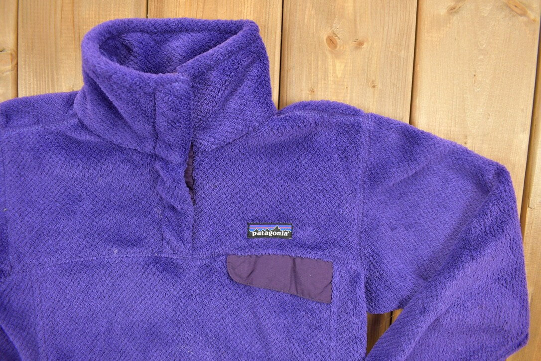 Vintage 1990s Patagonia Outdoor Quarter Button Snap Fleece