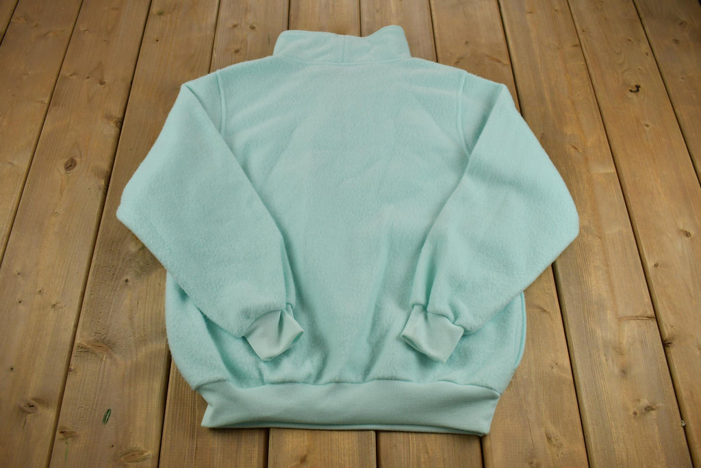 Vintage 1980s Favorites Fleece Quater-Zip Sweater