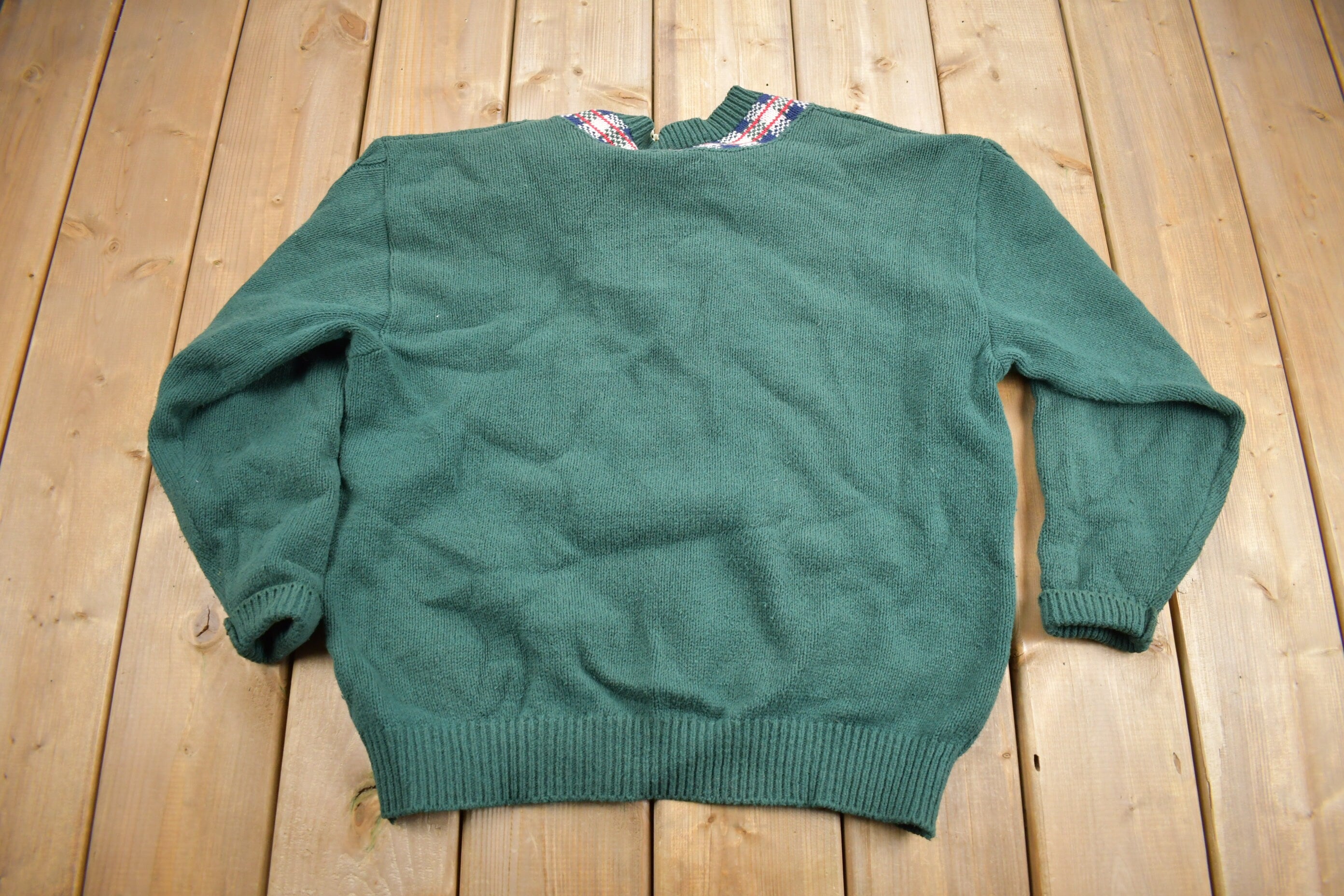 Vintage 1990s Northern Reflections Knit V-Neck Sweater
