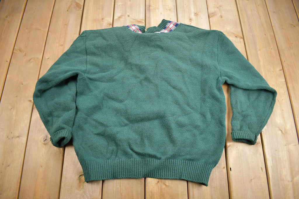 Vintage 1990s Northern Reflections Knit V-Neck Sweater
