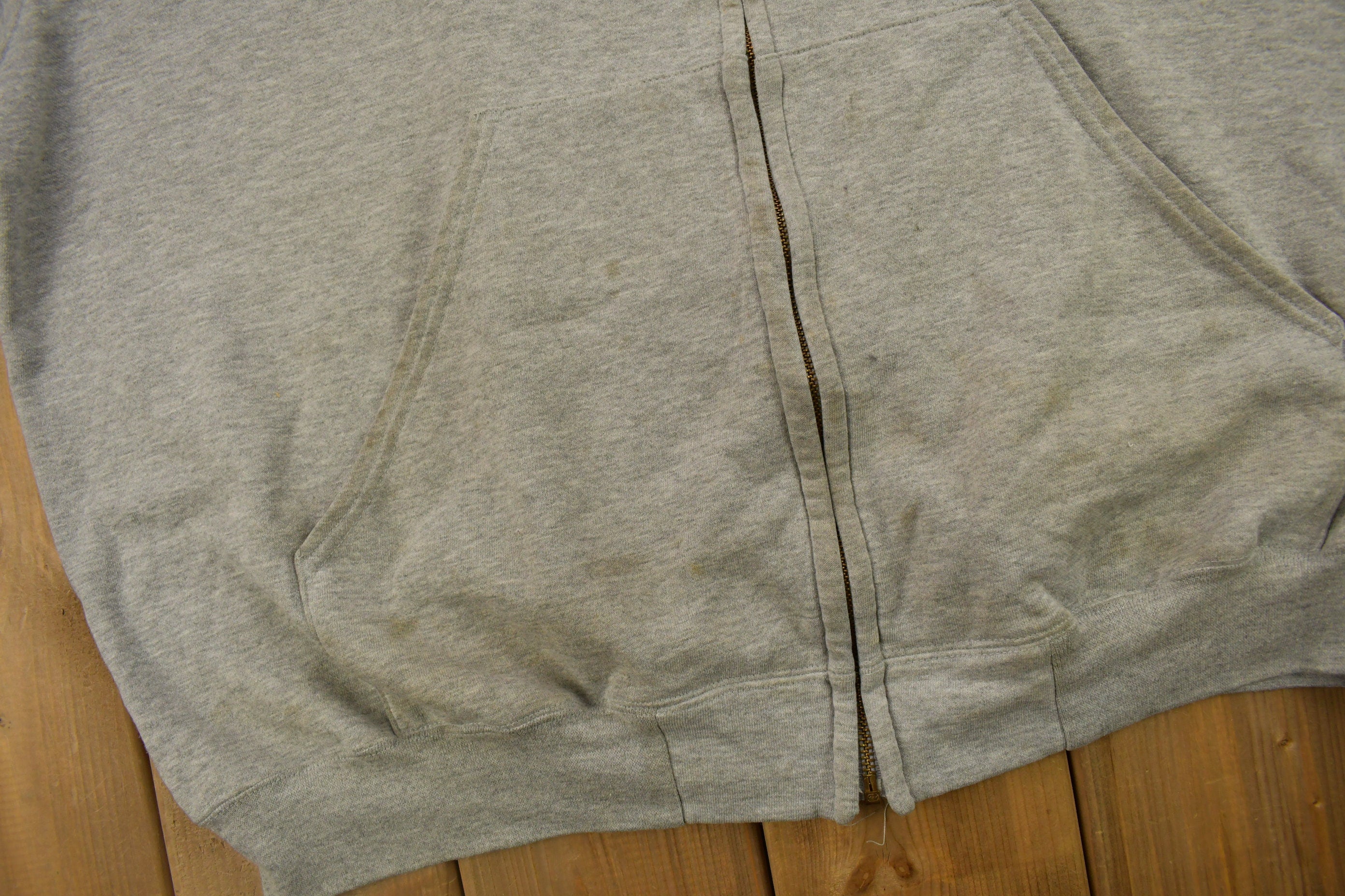 Vintage 1990s Carhartt Grey Zip Up Hoodie