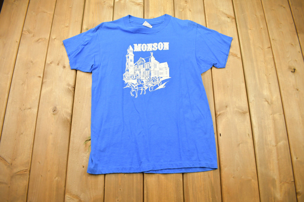 Vintage 1980s Monson Religious Graphic T Shirt
