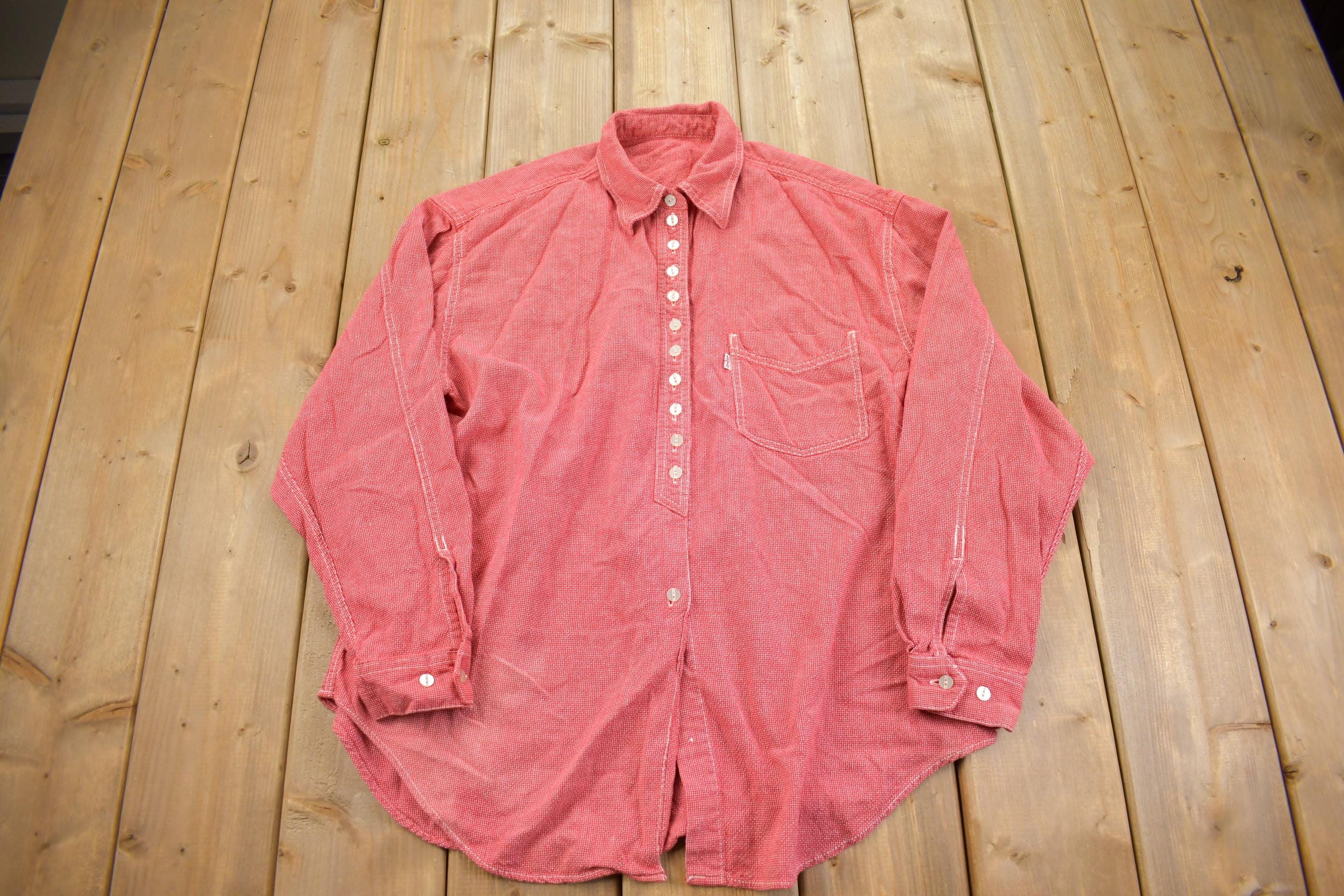 Vintage 1980s Levis Western Style Button Up Rodeo Shirt