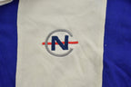 Vintage 1990s Nautica Competition Striped Rugby Shirt Crewneck Sweatshirt - Large