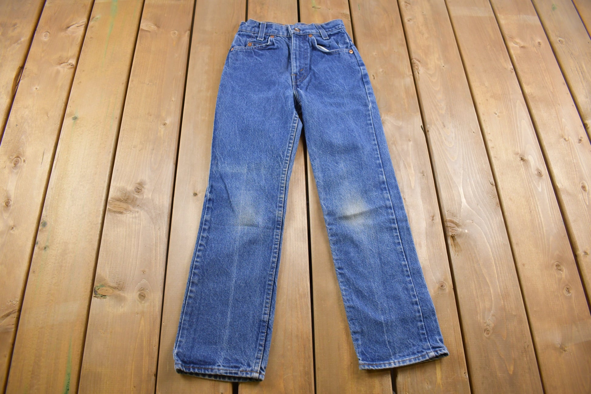 Vintage 1980s Levi's Brown Tab Jeans Size 22 x 25