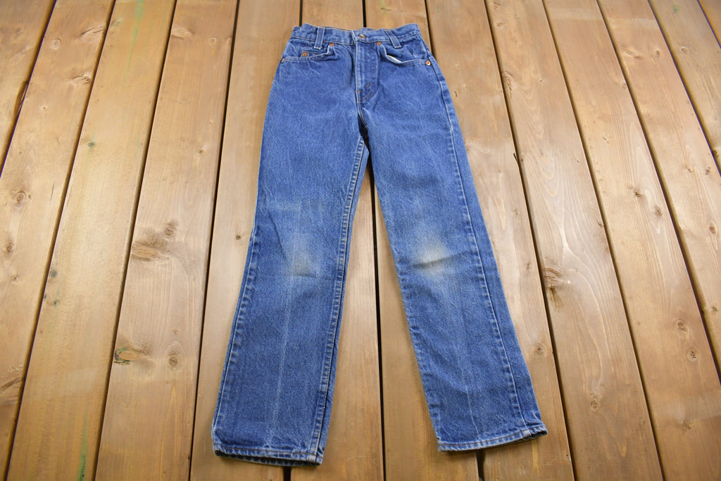 Vintage 1980s Levi's Brown Tab Jeans Size 22 x 25