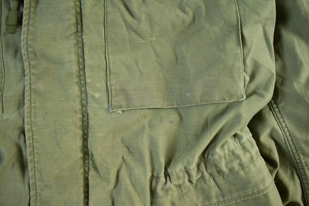 Vintage 1960s Military Field Coat Men's Large