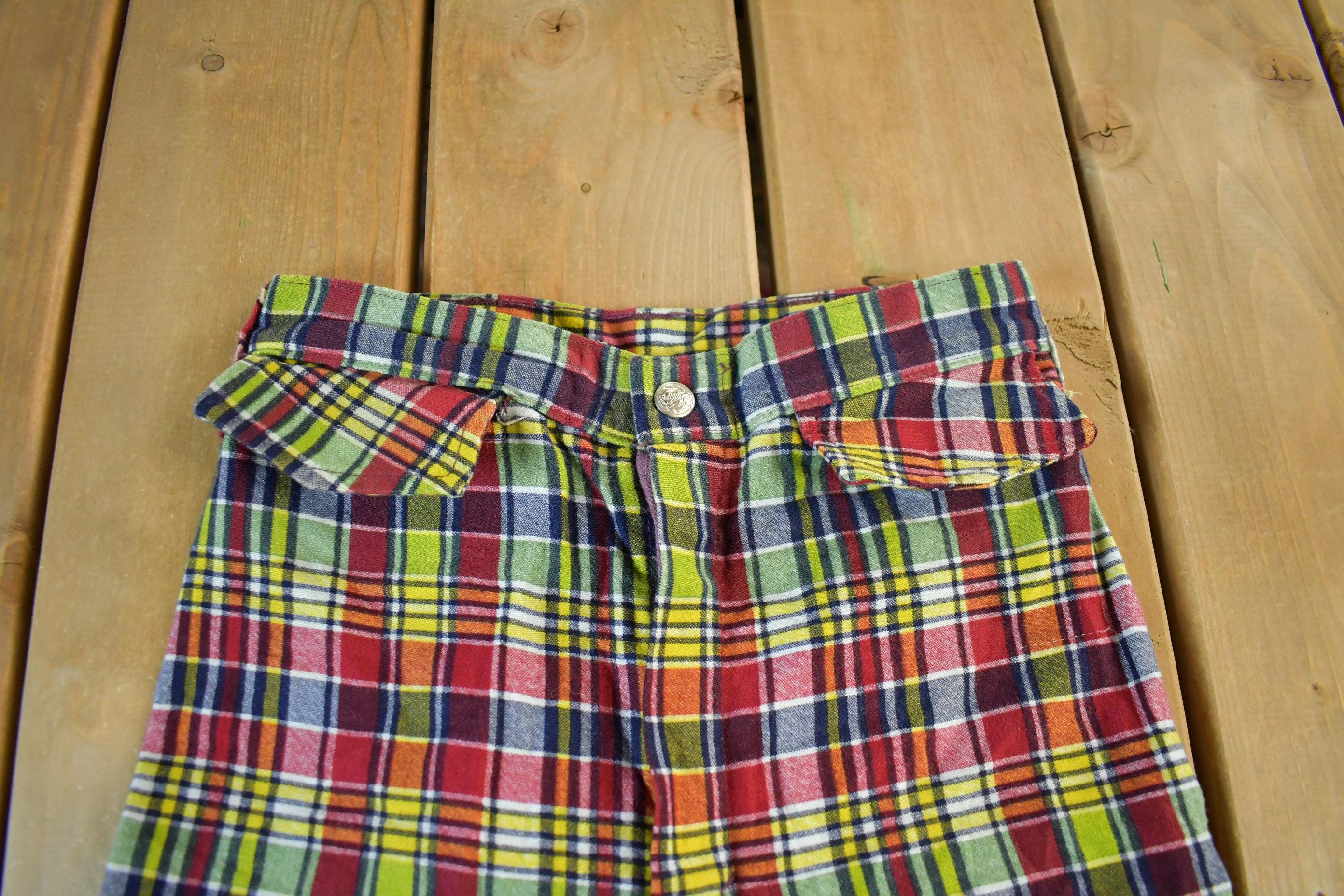 Vintage 1960s 1970s Flare Bell Bottom Pants Women's 25 x 32