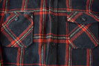 Vintage 1980s Plaid Blank Button Up Shirt