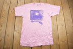 Vintage 1990s Queens Are Wild Single Stitch Pink Graphic T-Shirt Made In USA