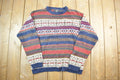 Vintage 1990s J Riggins Sportswear Knit Crewneck Sweater