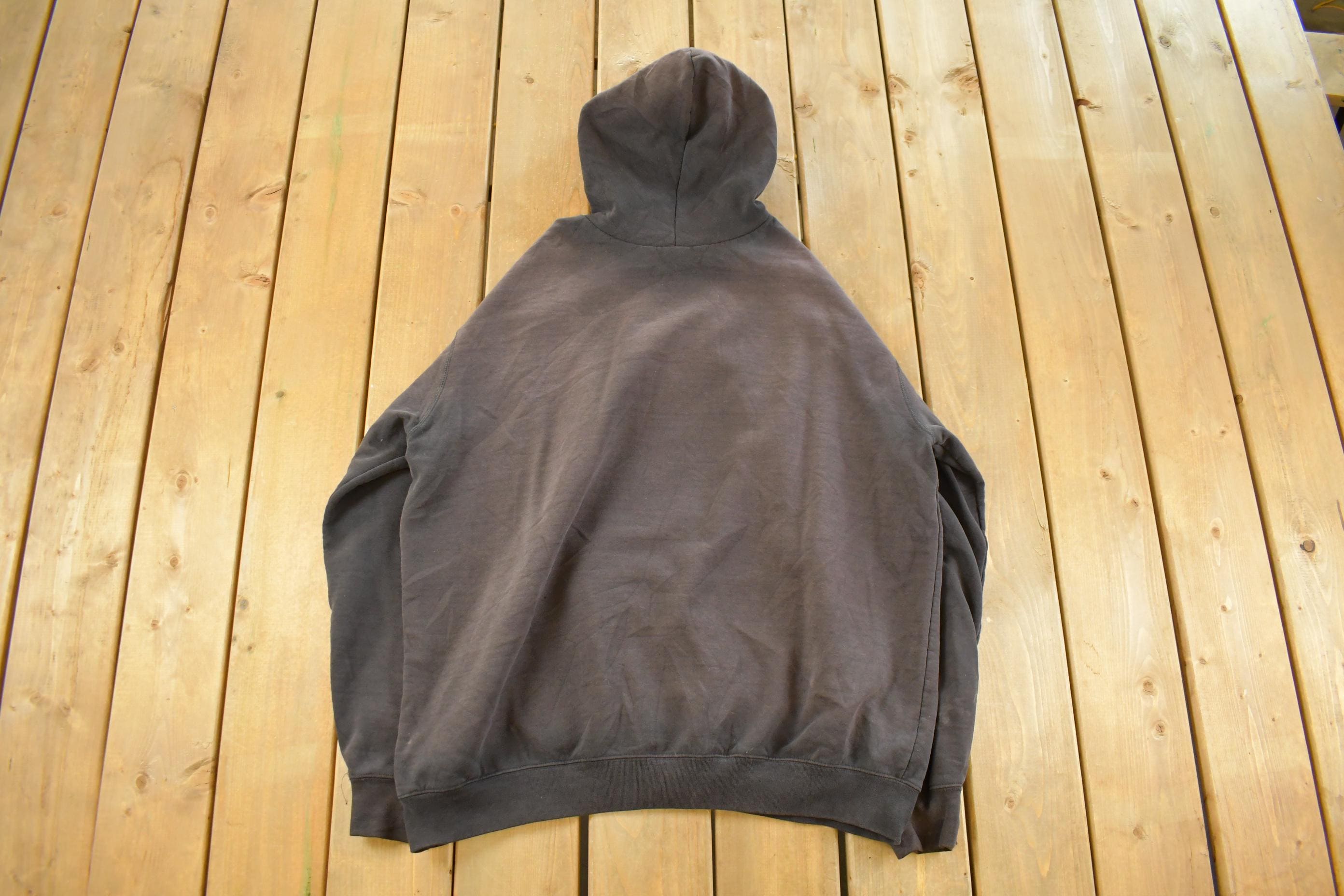 Vintage 1990s Carhartt Sun Faded Distressed Hoodie Sweatshirt Men's 2XL