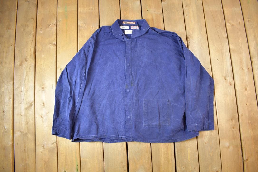 Vintage 1980s Steel Grip Uniform Chore Coat Made In USA