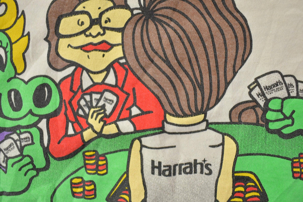 Vintage 1990s Harrahs Casino Las Vegas Souvenir T-Shirt