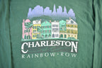Vintage 90s Charleston Rainbow Row Long Sleeve T-Shirt - Men's 2XL