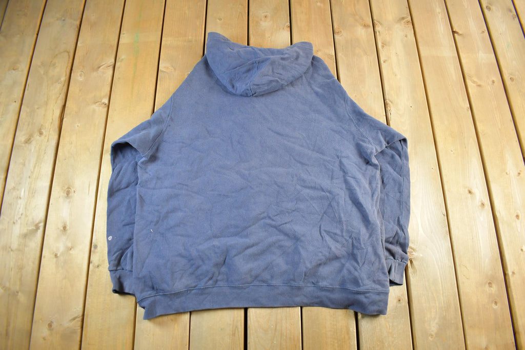 Vintage 1990s Nike Embroidered Mini Middle Swoosh Hoodie Men's 2XL