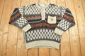 Vintage 1990s Prost Club Knitted Quarter Button Sweater