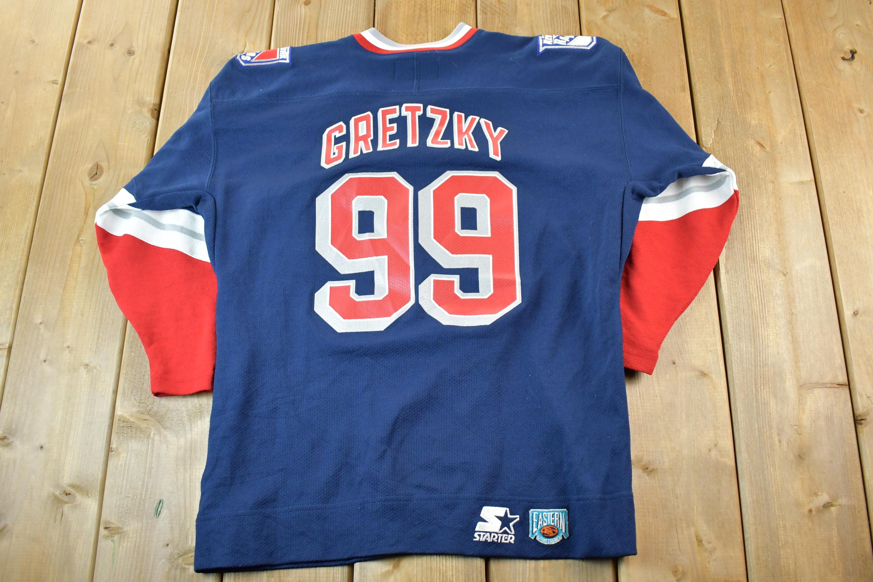 Vintage 1990s Starter New York Rangers Wayne Gretzky Jersey Youth Large
