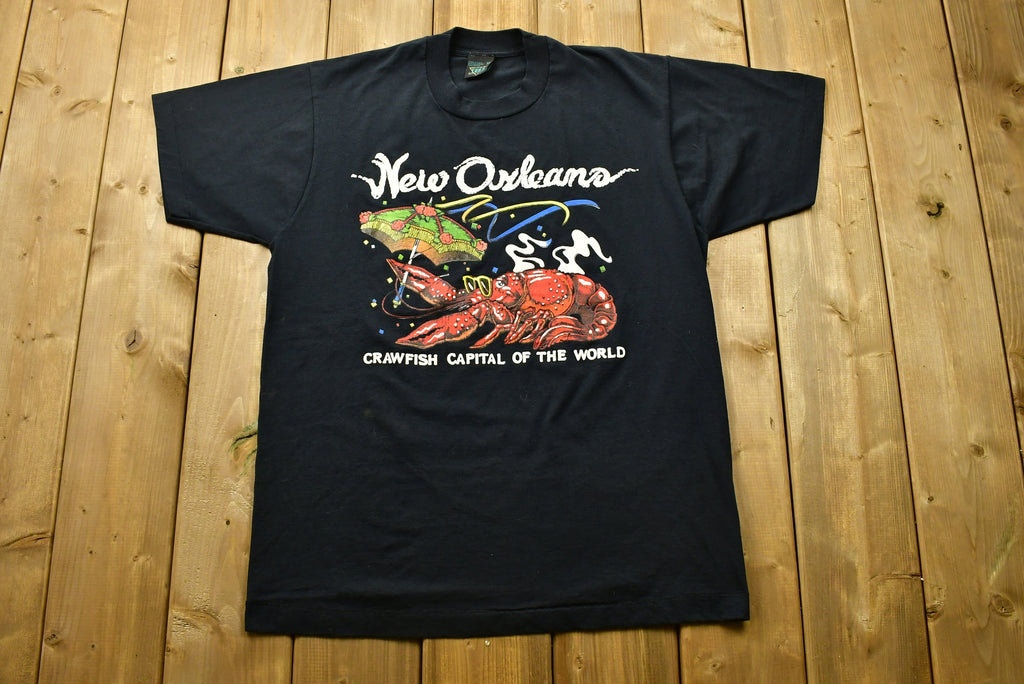 Vintage 1990s New Orleans Crawfish Capital Of The World T-Shirt