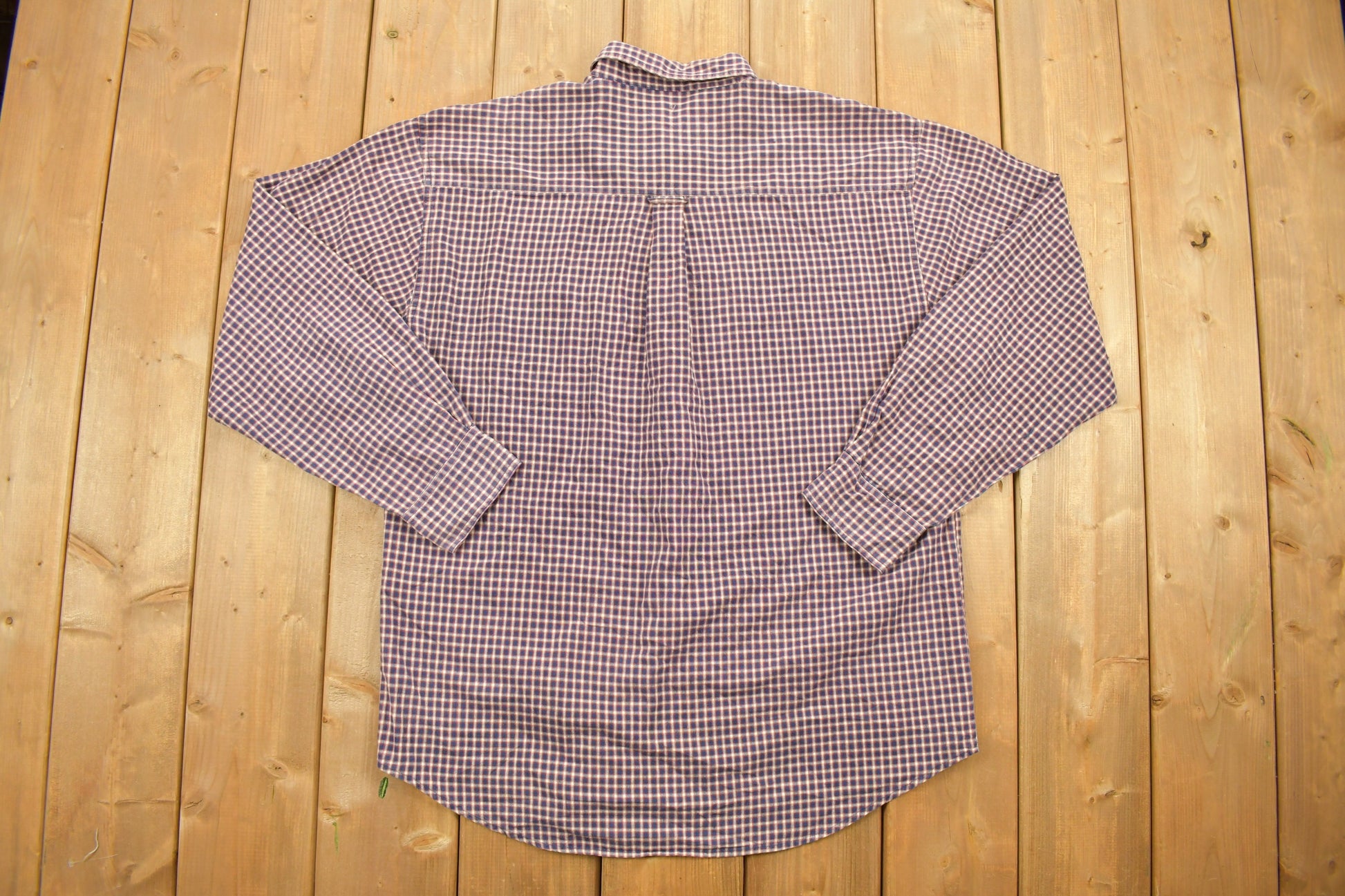 Vintage 1990s Cactus Clothing Button Up Shirt / Check Shirt / Abstract Pattern / Formal Shirt / Long Sleeve / Pocket Shirt