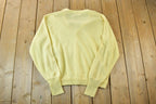 Vintage 1970s Lord Jeff Knit Perfect Mild Distress Cardigan Sweater Made In USA