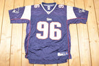 Vintage Y2K Reebok New England Patriots Adalius Thomas NFL Jersey Men's L / Football Fan Apparel / 2000s Sportswear / Single Stitch Tee