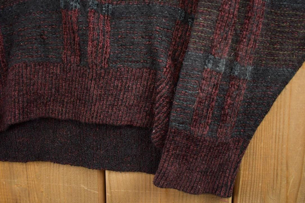Vintage 1990s Collezione Dante Knit Crewneck Sweater / 90s Crewneck / Made In Italy / Preppy
