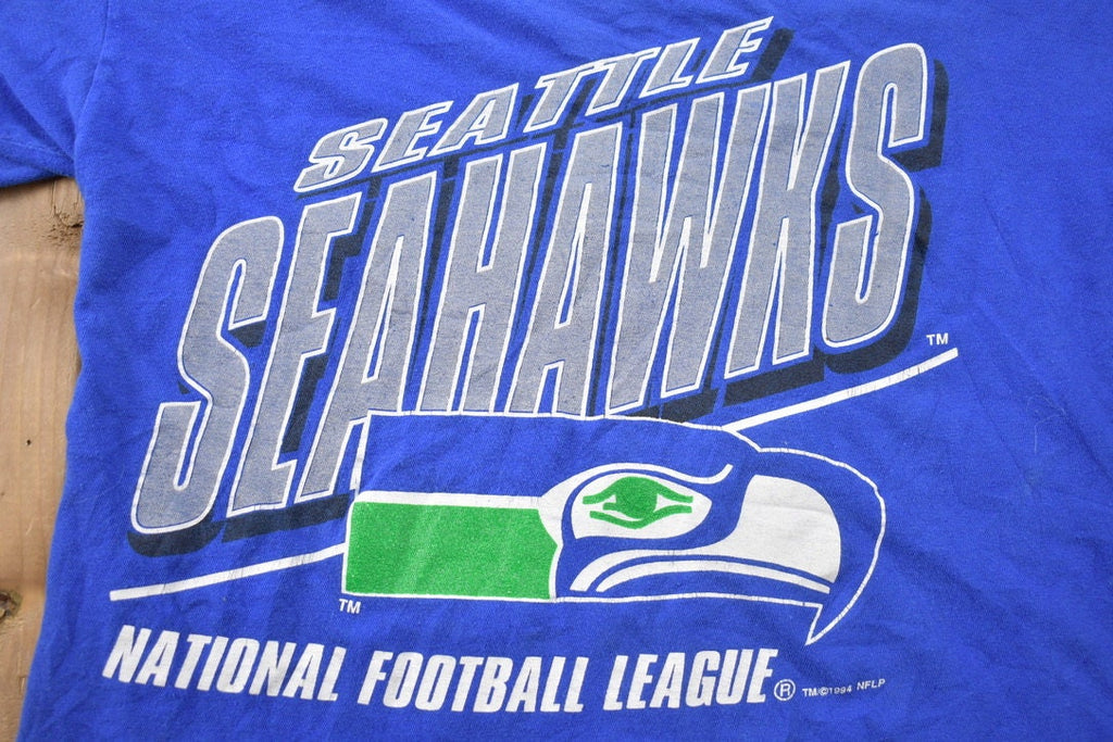Vintage 1994 Seattle Seahawks NFL Logo Graphic T-Shirt