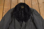 Vintage 1980s Sears Oakbrook Fur Collar Over Coat