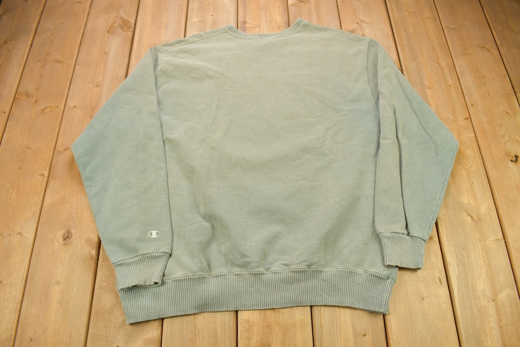 Vintage 1990s Champion Teal Crewneck Sweatshirt