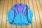 Vintage 1990s Westbound Sport Abstract Windbreaker Jacket Women's Medium