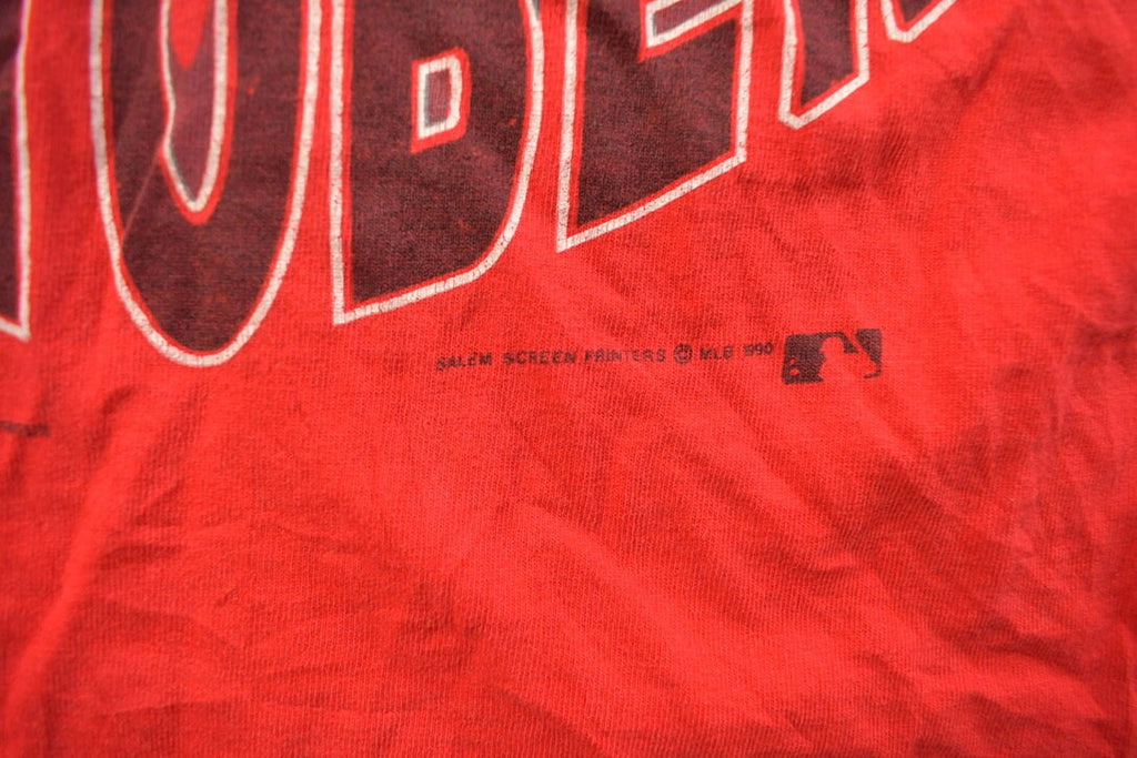 Vintage 1990 Cincinnati Reds The Hunt For October MLB Graphic T-Shirt
