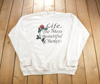 Vintage 1993 Life The Most Beautiful Choice Cute Crewneck Sweater Made In USA