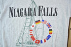 Vintage 1990s Niagara Falls Double Collar Souvenir Single Stitch Graphic Print T-Shirt Made In