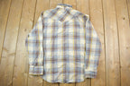 Vintage 1990s Plaid Button Up Flannel Shirt