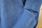 Vintage 1990s Blank Navy Cross Grain Hoodie Sweatshirt Mens L