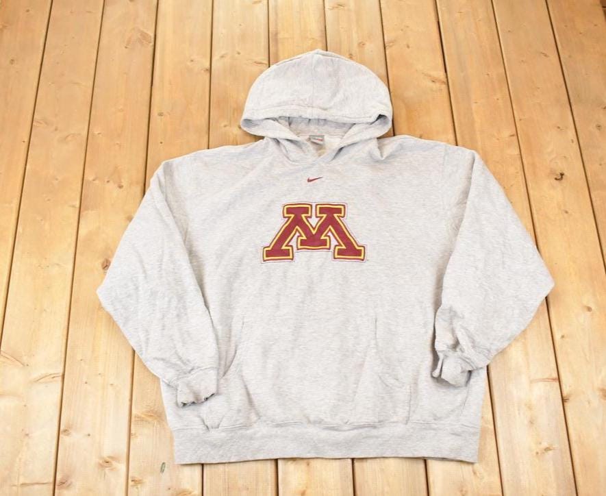 Vintage Y2K Nike Minnesota Centre Swoosh University Hoodie Sweater Men's XXL
