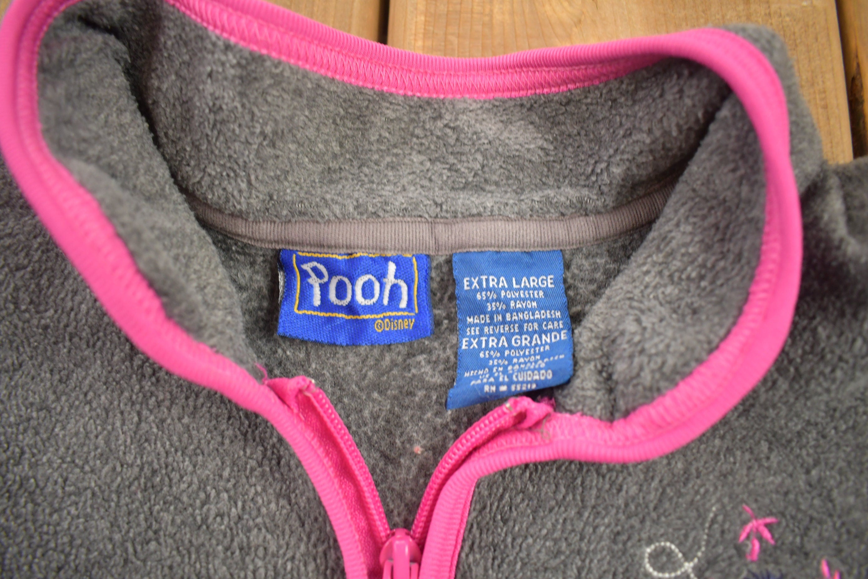 Vintage 1990s Winnie The Pooh Themed Fleece Sweater