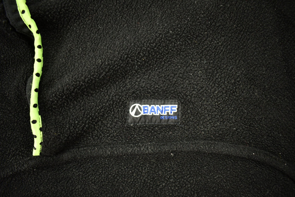 Vintage 1990s Banff Designs Reversible Quarter Zip Fleece Sweater