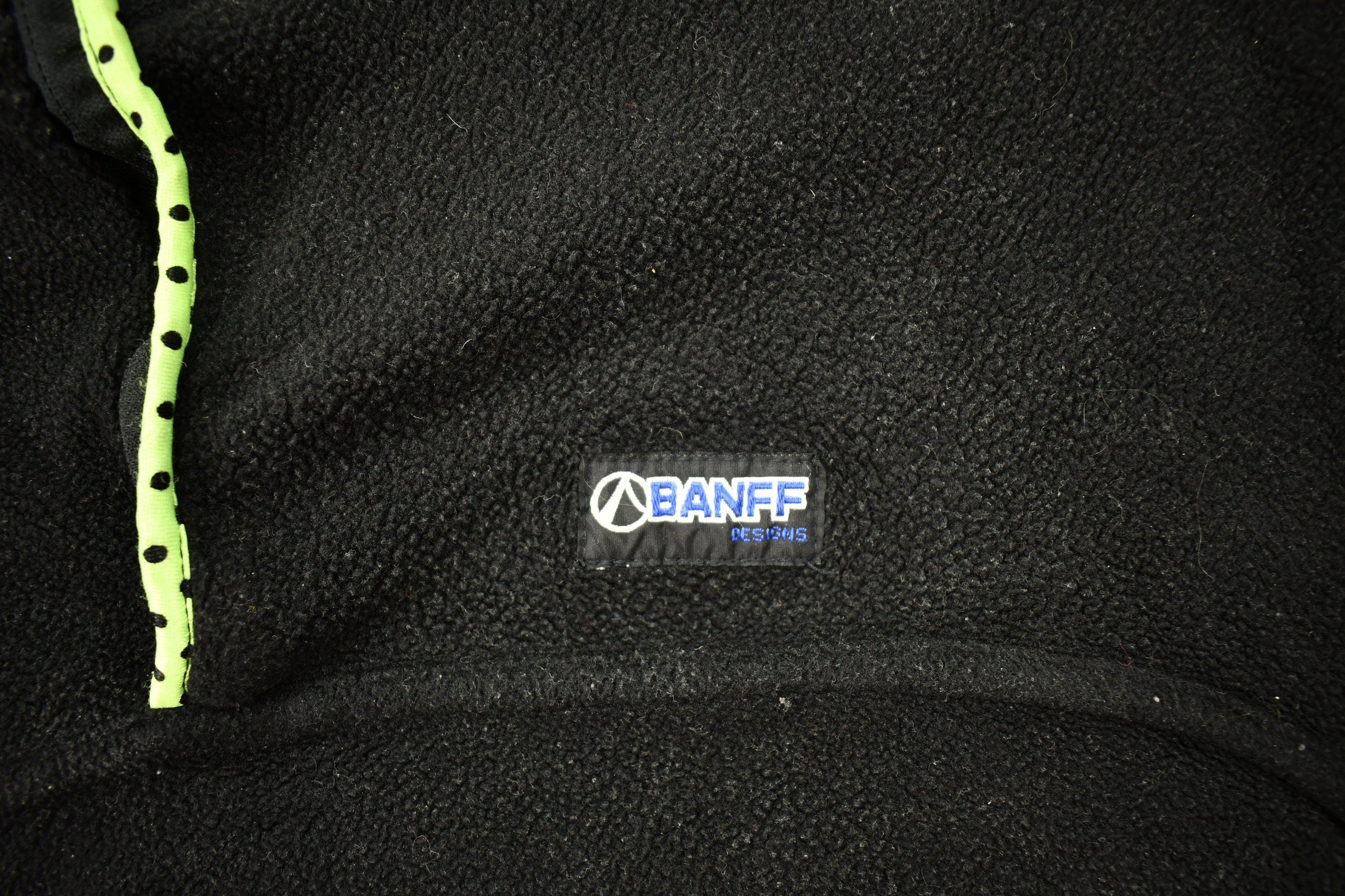Vintage 1990s Banff Designs Reversible Quarter Zip Fleece Sweater