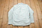 Vintage 1990s Lands End Striped Button Up Shirt