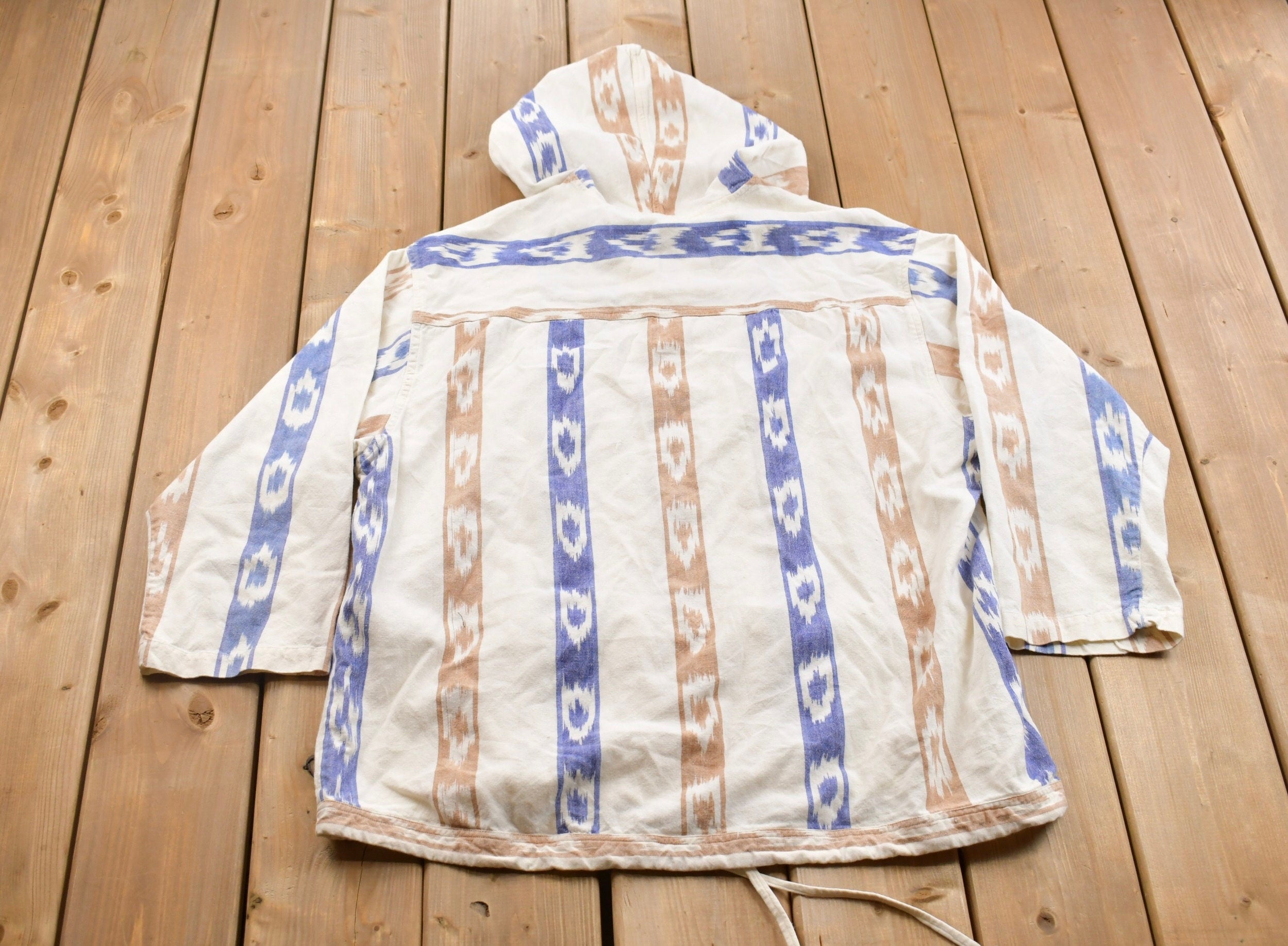 Vintage 1990s High Advantage All Over Patterned Hoodie